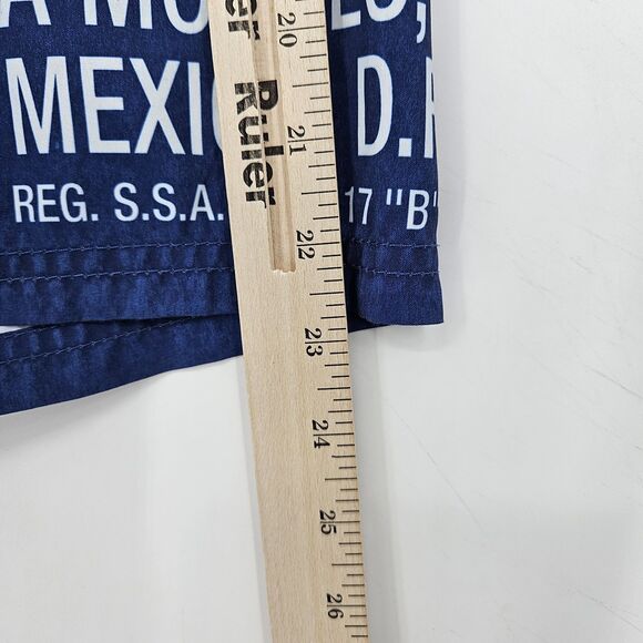 Corona Beer Board Shorts Mens Small Swim Trunks Embroidered Blue Yellow Pocket - Picture 4 of 12